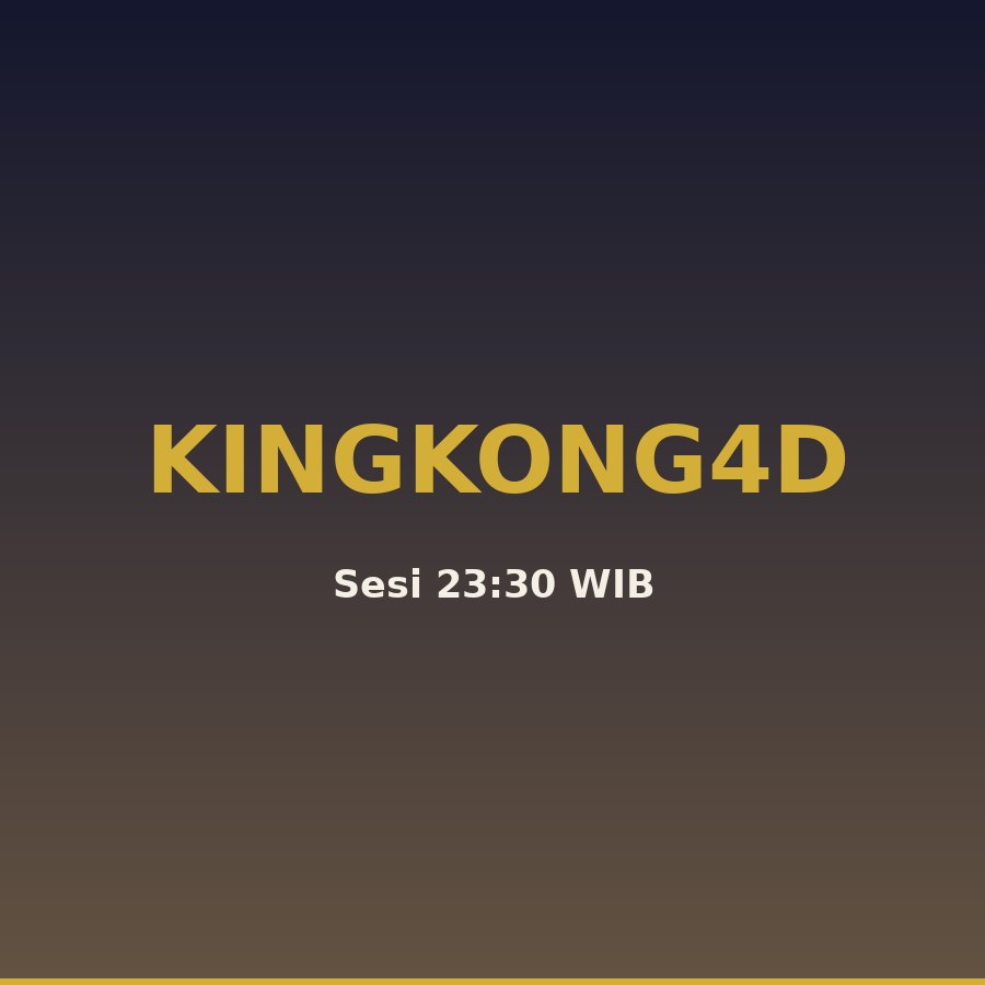 Kingkong4d login bocoran 23 hari ini 1 Oktober 2026, paito